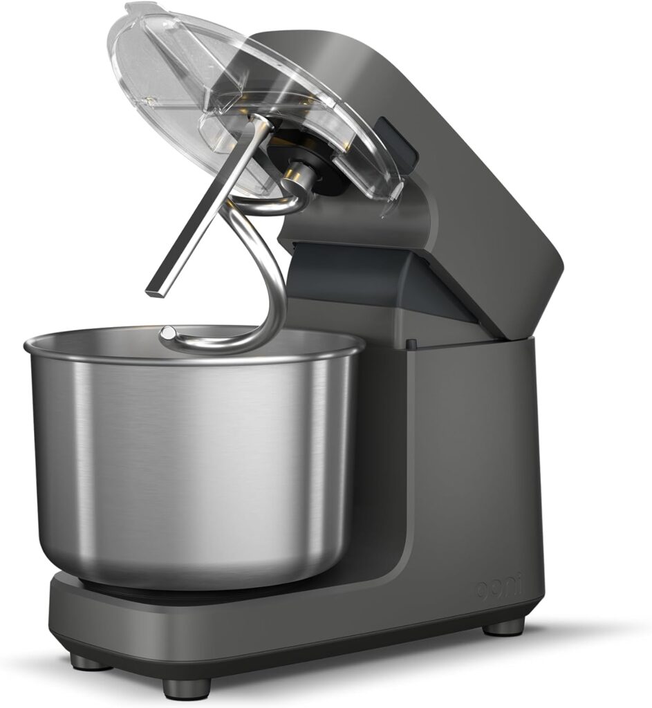 Ooni Halo Pro Spiral Mixer – Dough Stand Mixer with Attachments, 7.3 Quart Capacity and 58 Speed Settings – Charcoal Grey