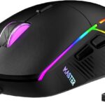 FFJ Wireless Gaming Mouse, 24000 DPI, Tri-Mode 2.4G/USB-C/Bluetooth 5.3 Gaming Mouse Wireless, RGB Programmable Mouse Gamer, 75Hrs Battery Life, Rechargeable Gaming Mice for PC, Mac, PS5, Xbox – Black
