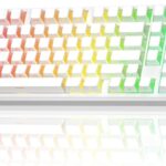 AULA F99 Pro Wireless Mechanical Keyboard-Silent Version,BT5.0/2.4GHz/USB-C Hot Swappable Custom Keyboard,Gasket Structure,Pre-lubed Linear Switches RGB Backlit Computer Gaming Keyboards,White