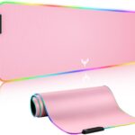 BladeHawks Extra Large RGB Gaming Mouse Pad-14 Light Modes, Extended Soft LED Mouse Pad, Anti-Slip Rubber Base, Computer Keyboard Mousepad Mat (31.5 x 12 Inch)