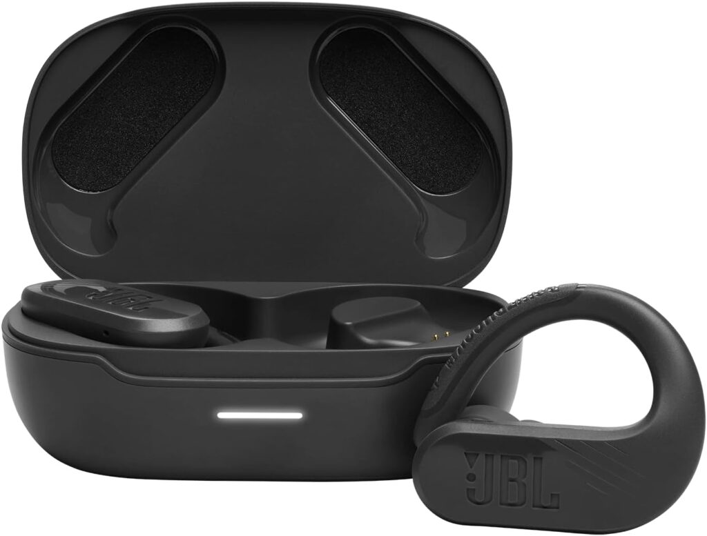 JBL Endurance Peak 3 – Dust and Water Proof (IP68) True Wireless Active Earbuds, Pure Bass Sound, Up to 50 Total Hours of Playback with Speed Charge, Ambient Aware & Talk Thru (Black)