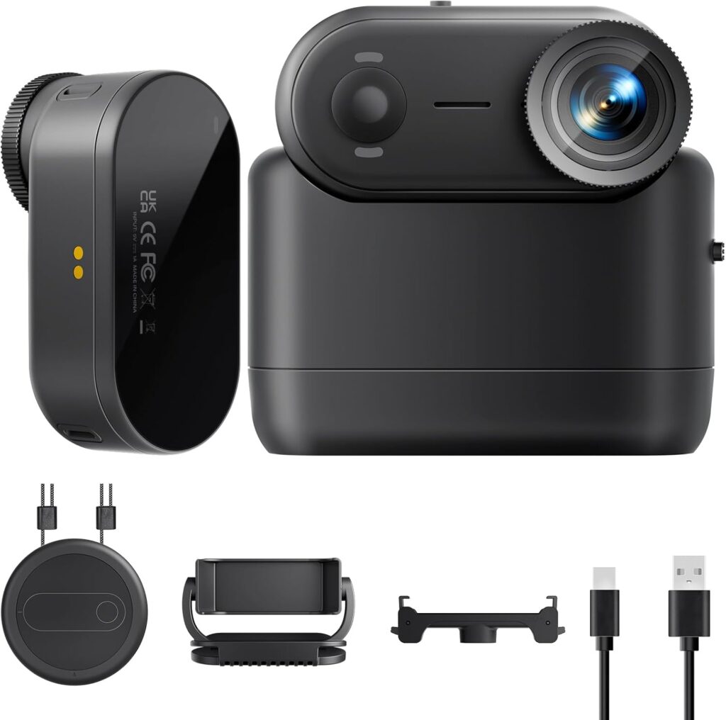 4K 30FPS POV Camera, Portable Vlogging Camera with 33FT Waterproof, 64GB Tiny Actioncamera EIS Stabilization, Hands-Free POV Body Cam, 150° Lightweight Thumb Bodycam 5 hr Battery Life, Mount Anywhere