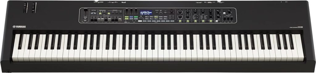 Yamaha CK Stage Keyboard, Expressive Sound, Intuitive Controls with Built-in Speakers, Black (CK88)
