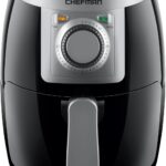 CHEFMAN Small, Compact Air Fryer Healthy Cooking, 2 Qt, Nonstick, User Friendly and Adjustable Temperature Control w/ 60 Minute Timer & Auto Shutoff, Dishwasher Safe Basket, BPA – Free, Black