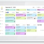 Digital Calendar, 10.1 Inch Smart Electronic Desk Calendar & Chore Chart, Touchscreen Interactive Display for Family Schedules with Meal Planner & Picture Frame & Lists