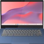 Lenovo IdeaPad Slim 3 Chromebook – 2024 – Lightweight Laptop – Waves MaxxAudio® Speakers – 14″ HD Display – HD 720p Camera – 4GB Memory – 64GB Storage – MediaTek Kompanio 520 – Abyss Blue