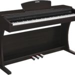 Donner DDP-300 Digital Piano with 88 Graded Hammer Action Weighted Keys, Record, Bluetooth, 10 Voices, 4 Reverb, Speakers, Professional Full Fize Key Keyboard Electric Dark Rose