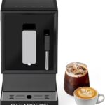 CASABREWS ACAFE PLUS Automatic Espresso Machine, 20bar Espresso Coffee Machine with Grinder and Milk Frother, Professional Coffee Maker with Touch Screen for Cappuccino and Americano, Black