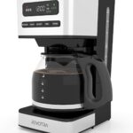 12-Cup Programmable Coffee Maker, Regular & Strong Brew Drip Coffee Machine, 1-4 Cup and Ice Coffee Setting, 24H Timer, Auto Shut-Off, Keep Warm, Pause & Serve