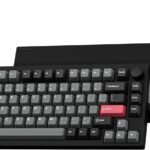LEMOKEY P1 Pro Wireless Custom Mechanical Keyboard, Full Aluminum 2.4 GHz Bluetooth RGB Backlit 75% Layout with Hot-swappable KEYCHRON Super Red Switch Compatible with Mac Windows Linux