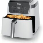 Ninja Air Fryer Pro XL 6.5QT | 4-in-1 Function | Air Crisp Technology | Nonstick Basket | Large Capacity | Fast & Even Cooking | Easy Clean Up (SN White)