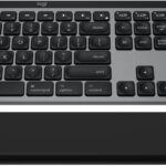 Logitech MX Keys S Combo for Mac, Wireless Keyboard and Mouse with Palm Rest, Backlit Keyboard, Fast Scroll Wireless Mouse, Bluetooth USB C for MacBook Pro, MacBook Air, iMac, iPad – Space Grey