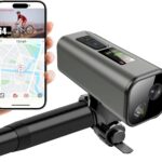 Action Camera 4K 30fps with GPS Tracker, Wireless Bike Camera, Cycling Speedometer/Odometer with 64GB Card, Anti-Shake Sport DV, IP65 Waterproof, Bicycle Light, Cycling Computer with APP Support, Grey