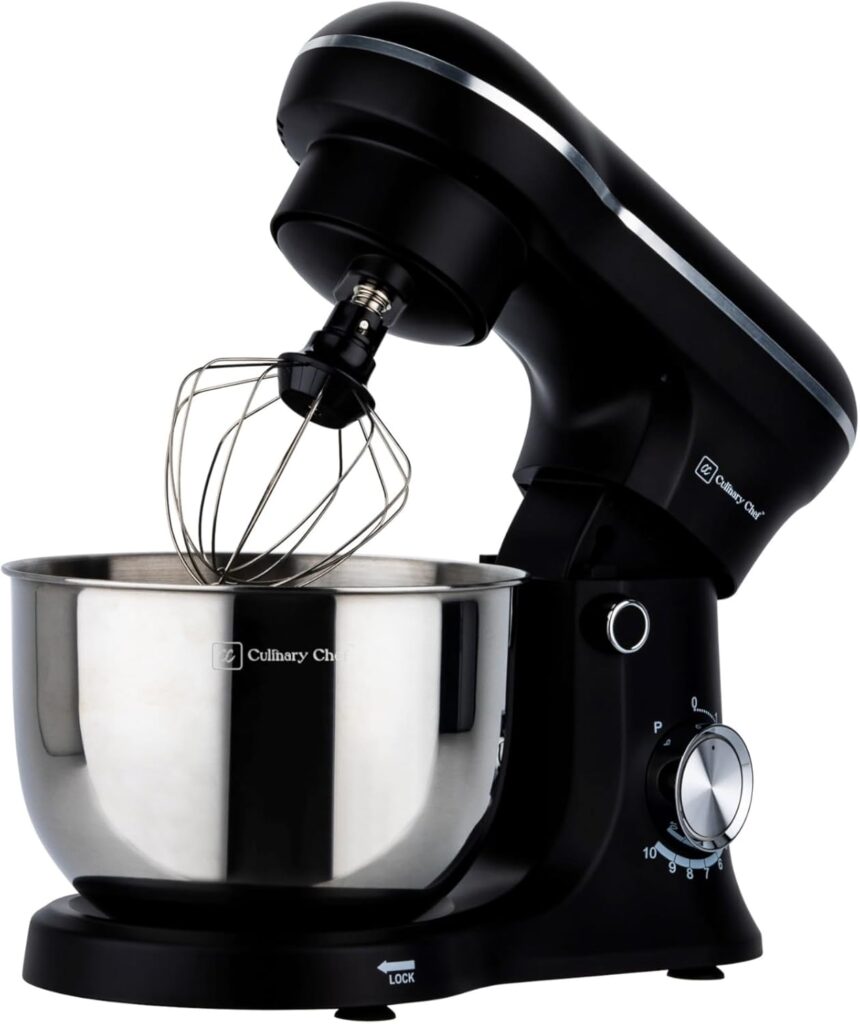 CULINARY CHEF 4.5L Retro Stand Mixer (Black)