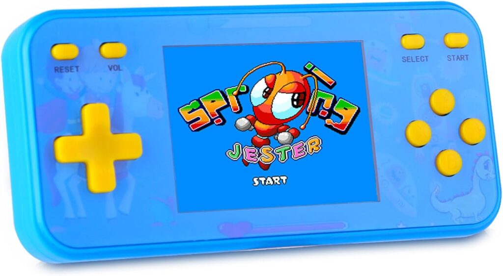 Handheld Game Console for Kids Preloaded 240 Retro Video Games, Portable Gaming Player with Rechargeable Battery 3.0″ LCD Screen, Mini Arcade Electronic Toy Gifts for Boys Girls