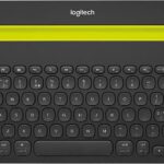 Logitech Bluetooth Multi-Device Keyboard K480 for Computers. Tablets and Smartphones. Black, Compact, Dial and Switch, Spill-Resistant Keyboard – 920-006342 (Renewed)