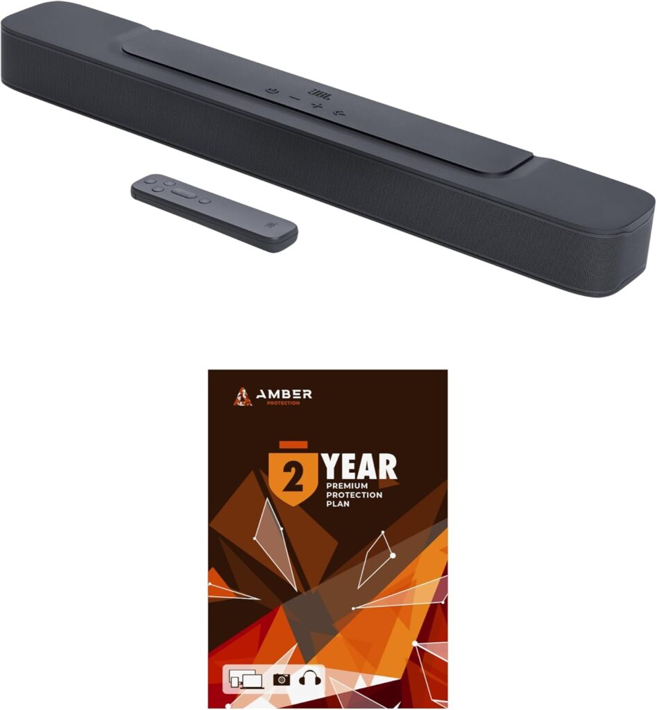 JBL BAR-2-0-ALL-IN-ONE-MK2 Compact 2ch Soundbar with Dolby Digital and 2 Year Amber Protection Plan (2022)