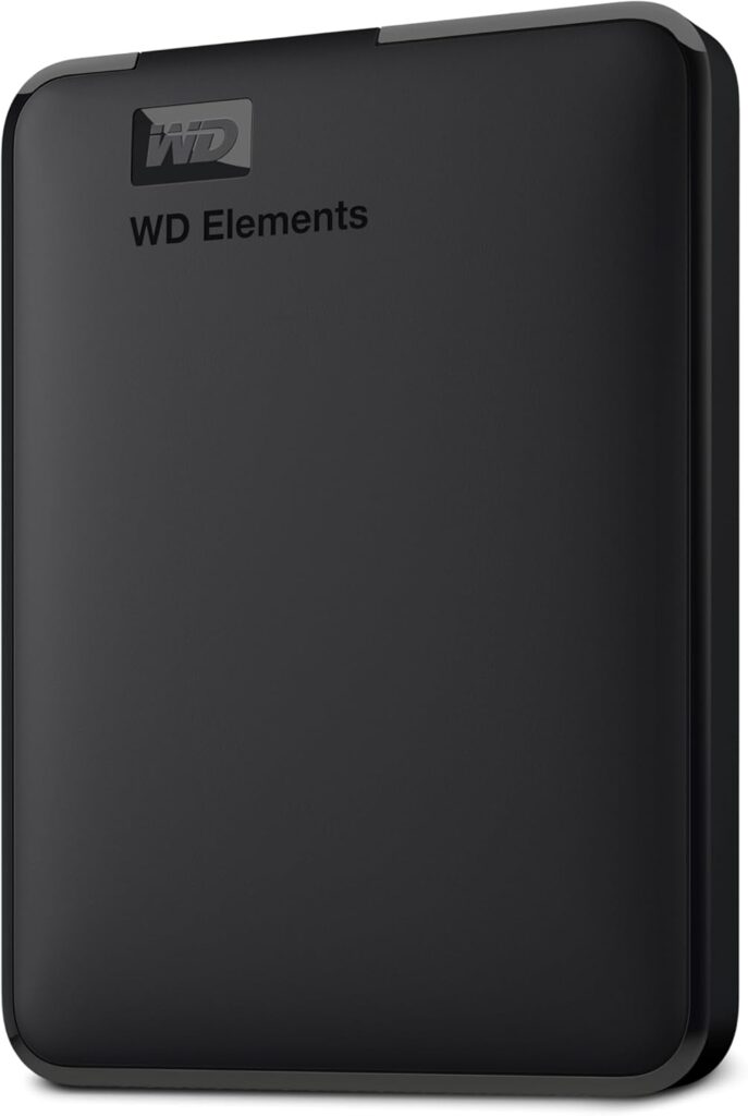 WD 2TB Elements Portable External Hard Drive for Windows, USB 3.2 Gen 1/USB 3.0 for PC & Mac, Plug and Play Ready – WDBU6Y0020BBK-WESN