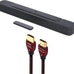 JBL BAR-2-0-ALL-IN-ONE-MK2 Compact 2ch Soundbar with Dolby Digital and a WireLogic Ruby 8ft Ultra High Speed 4K-8K-10K HDMI Cable w/UHD, HDR, VRR & eARC (2022)