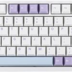 EPOMAKER Ajazz AK820 Pro 75% Wireless Mechanical Keyboard with TFT Smart Display&Knob, Gasket-Mounted Gaming Keyboard, Bluetooth/2.4GHz/USB-C Wired (Purple, Gift Switch)