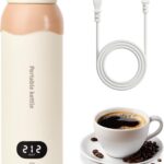 Portable Travel Electric Kettle,Food-Grade 316 Stainless Steel Small Mini Kettle,500ML Hot Water Boiler with 4 Temperature Settings,Fast Boiling water with Auto Shut-Off and Boil Dry Protection