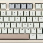 EPOMAKER Galaxy70 Wireless Gaming Keyboard, 75% Aluminium Mechanical Keyboard, Bluetooth 5.0/2.4GHz/USB-C Wired, Programmable, Hot Swappable, for PC/Mac/Office/Gaming (White, Zebra Switch)