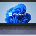 HP 14″ HD Laptop, Windows 11, Intel Celeron Dual-Core Processor Up to 2.60GHz, 4GB RAM, 64GB SSD, Webcam, Dale Blue (Renewed)