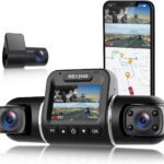 REXING V2 PRO AI Dash CAM, 3 Channel Front Cabin Rear 1080p Recording,2.7” LCD,WiFi,Mobile App,GPS,Night Vision,Artificial Intelligence Dash Camera ADAS, Collision, Pedestrian,Lane Departure Warning