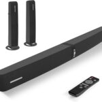 Sound Bar for Smart TV,90W Soundbar with Bluetooth/ARC/Optical/AUX Connect, Auto Volume Boost, 3 Customizable Equalizer Modes, 2 in 1 Detachable Soundbar for TV/PC/Gaming/Projectors