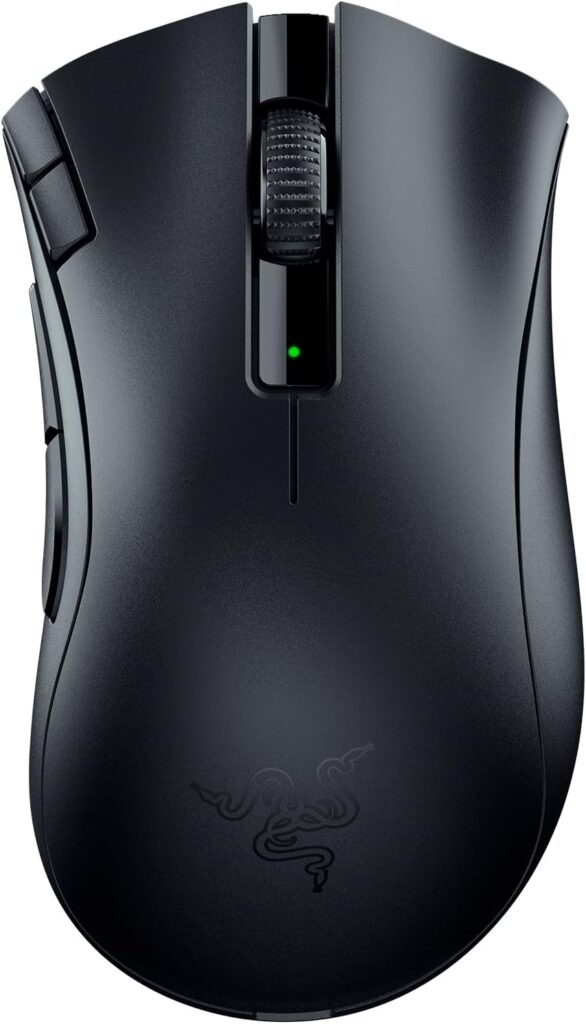 Razer DeathAdder V2 X HyperSpeed: Award-Winning Ergonomic Design – Ultra-Fast Wireless – 235hr Battery Life – 7 Programmable Buttons – Gen 2 Mechanical Switches – 5G 14K DPI Optical Sensor