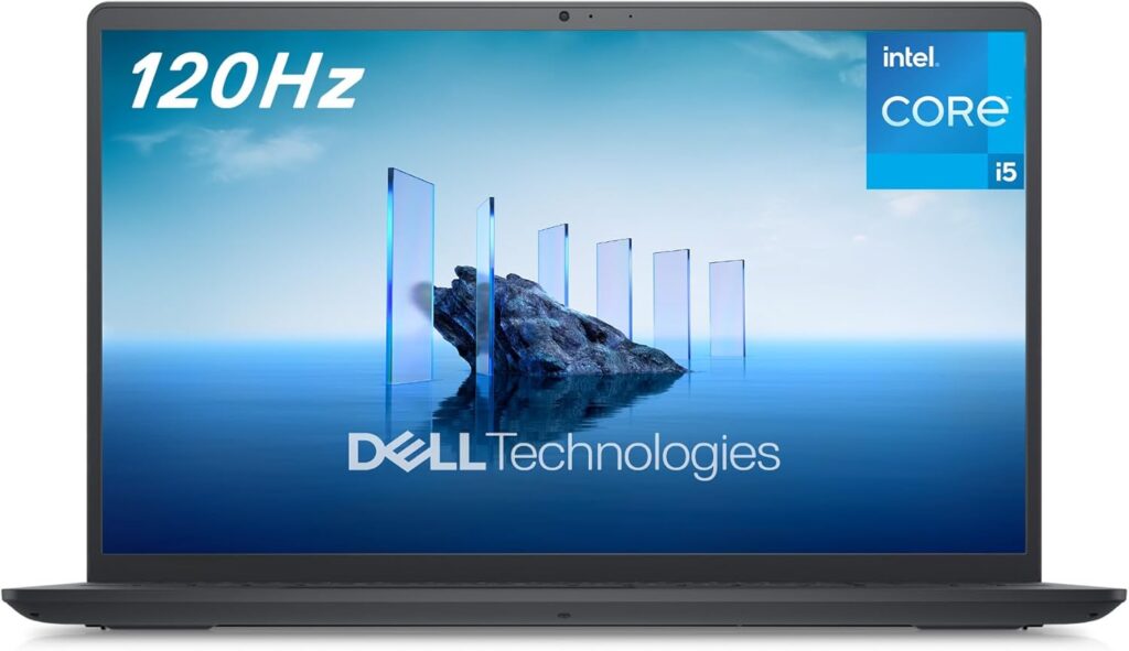 Dell Inspiron 3520 Laptop – 15.6-inch FHD (1920 x 1080) 120Hz Display, Intel Core i5-1235U Processor, 8GB DDR4 RAM, 512GB SSD, WiFi 5, Windows 11 S Mode – Carbon Black