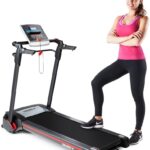 Marcy Easy Folding Motorized Treadmill/Pre Assembled Electric Running Machine JX-651BW black 30.00 x 66.00 x 126.00″