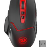 Redragon M690-1 Wireless Gaming Mouse with DPI Shifting, 2 Side Buttons, 2400 DPI, Ergonomic Design, 8 Buttons-Black