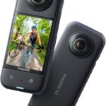 Insta360 X3 – Waterproof 360 Action Camera with 1/2″ 48MP Sensors, 5.7K 360 Active HDR Video, 72MP 360 Photo, 4K Single-Lens, 60fps Me Mode, Stabilization, 2.29″ Touchscreen, AI Editing, Live Stream