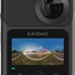 KanDao QooCam 3 Ultra 360 Action Camera, 10-Bit Video, 8K Waterproof Sports Camera with Dual 1/1.7″ Sensors, 96MP Photo, HDR, F1.6 Fast Aperture, Built-in GPS, Stabilization, AI Tracking
