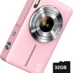 Digital Camera, FHD 1080P Digital Point and Shoot Camera with 16X Zoom Anti Shake, Compact Small Camera for Boys Girls Kids
