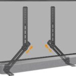 Perlegear Soundbar Mount with Adjustable Height, Sound bar Mount up to 15 lbs, Soundbar Mount Under TV or Above TV, Soundbar tv Mount Bracket with Detachable Long Extension Plates PGSM04B