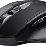 INPHIC Wireless Mouse Rechargeable, Battery Visible, 2400 DPI, 6 Buttons, Ergonomic Large Mouse for Laptop, Computer, Mac, PC etc.