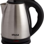 IMUSA USA GAU-18220 1.8 Liter Cordless Stainless Steel Electric Tea Kettle with Easy To Serve Pouring Spout