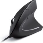 Anker USB Wired Vertical Mouse – Ergonomic Design, 5 Buttons, 1000/1600 DPI, Optical Technology
