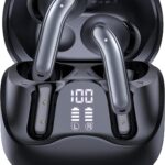 Adaptive Hybrid Active Noise Canceling Wireless Earbuds, 6 Mics ENC Clear Call Ear Buds, Hi-Res Audio Deep Bass Bluetooth 5.4 Headphones, 48H Playtime, Wireless Charging, Multipoint Connection, Black