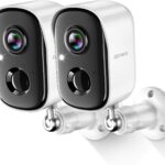 Security Cameras Wireless Outdoor, 2K Battery Powered WiFi Cameras for Home Security with AI Motion Detection, Color Night Vision, Spotlight, Siren, Waterproof, SD/Cloud Storage – 2 Pack