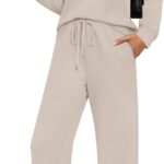 Sampeel Two Piece Sets for Women Mock Neck Matching Sets Loungewear Fall Clothes Travel Outfits Fashion 2025 XS-2XL