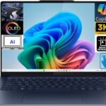 Lenovo Yoga Slim 7X Copilot PC Laptop 14.5″ Touchscreen OLED 3K 1000 nits Display (Snapdragon X Elite X1E-78-100, 16GB LPDDR5X, 512GB SSD, Backlit KB, WiFi 7, Win 11 Pro) w/DKZ USB Port Expander