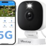 Vimtag Security Camera Outdoor 2.5K, 2.4G/5G Smart Wi-Fi Cameras for Home Security with Color Night Vision, Motion Activated Spotlight/Siren, IP66,2-Way Audio, Support Cloud/512G SD Card Storage,Wired