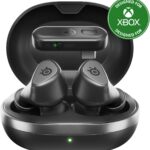 SteelSeries Arctis GameBuds for Xbox/PC/PS5/Switch/Mobile — Quick-Switch 2.4GHz+Bluetooth 5.3 — Active Noise Cancelling — Mobile App — Water Resistant IP55 — 40H Battery with Qi Charging Case – Black