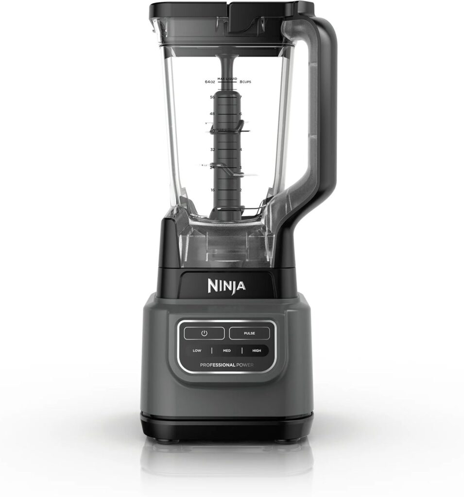 Ninja Professional 72 Oz Countertop Blender with 1000-Watt Base and Total Crushing Technology for-Smoothies, Ice and Frozen Fruit, Black (Renewed)