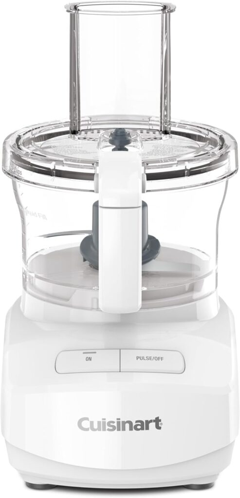Cuisinart 7-Cup Sleek and Modern Design Food Processor with Two Easy Controls and Universal Blade for Chopping, Mixing, and Dough (White)