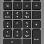 Bluetooth Number Pad Wireless & Wired 10 Key USB Keypad Two in One, Rechargeable Numpad for Laptops, Desktop, Computers Accessories Compatible with MacBook iPads ChromeBook EliteBook Notebook etc.