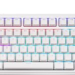EPOMAKER Aula F75-Wired 75% Gaming Keyboard with Knob, Shine Through ABS Keycap, Gasket Structure, Programmable, Hot Swappable Creamy Mechanical Keyboard for Games/Office (White)